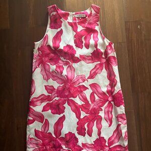 Tommy Bahama Orchid Rua Linen-Blend Shift Dress Size M